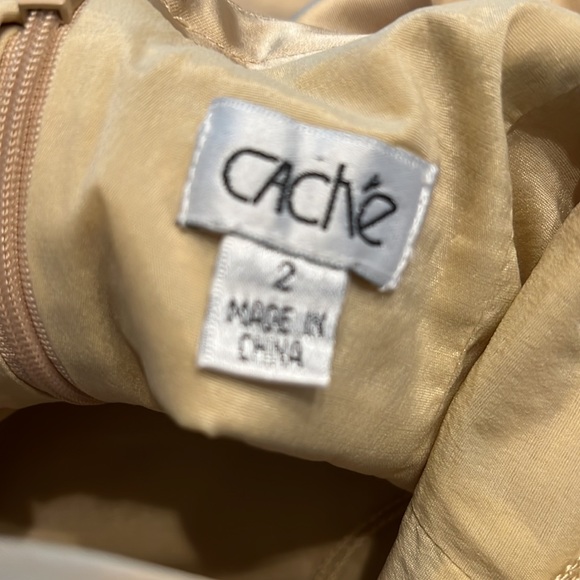 Cache Gold halter dress size 2 - Picture 7 of 9
